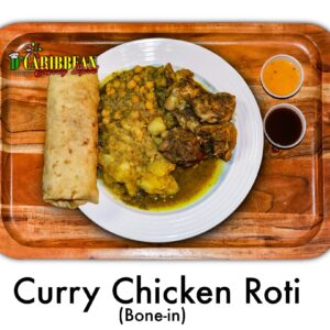 Curried Chicken with bone Wrap